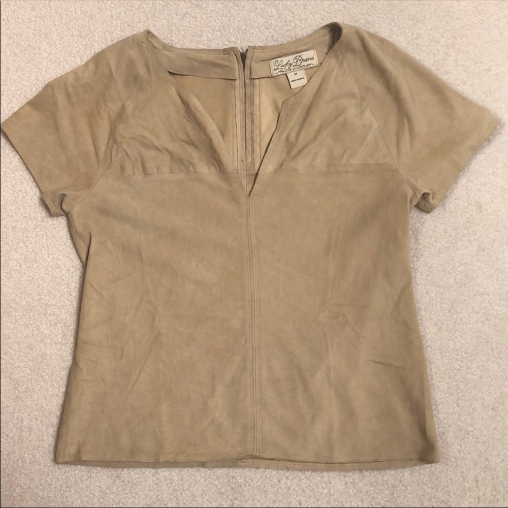 Lucky Brand Suede Top